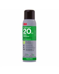 3M 00076308142711 Heavy-Duty 20CA Adhesive, 16 fl-oz Can, Clear