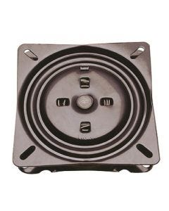 Trendler 100105 12 ga Steel 3 deg Pitch Square Standard Seat Swivel, 7 in L x 7 in W x 1-3/16 in H Front, 7/8 in H Back, For Bar Stools, Swivel Chairs