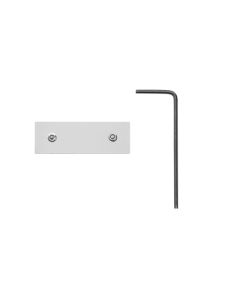 Tresco Lighting Infinex L-EXTBTB10-1 Metal Back-To-Back Coupler, 12 VDC, 1-1/2 in, Silver, For Square and Curved Profiles