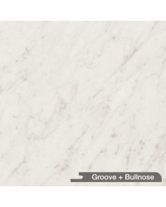 Wilsonart Wetwall W7008 Torrone Marble | 07 Textured Gloss Finish | Bullnose + Groove Edges, 0.43" Panel | 32"W x 96"H