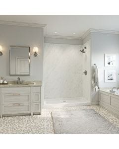 Wilsonart Wetwall W7008 Torrone Marble | Tongue and Flat Edges, 0.43" Panel
