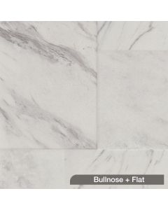 Wilsonart Wetwall W7054 Larisis Marble | 07 Textured Gloss Finish | Bullnose + Flat Edges, 0.43" Panel | 30"W x 96"H