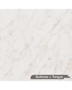 Wilsonart Wetwall W7057 Tuscany Marble | 22 Antique Finish | Bullnose + Tongue Edges, 0.43" Panel | 36" W x 72" L