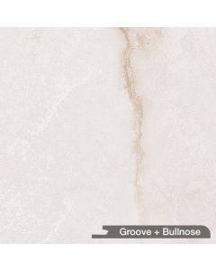 Wilsonart Wetwall W7057 Tuscany Marble | 22 Antique Finish | Bullnose + Groove Edges, 0.43" Panel | 36"W x 72"H