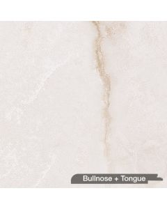 Wilsonart Wetwall W7057 Tuscany Marble | 22 Antique Finish | Bullnose + Tongue Edges, 0.43" Panel | 8" W x 96" L