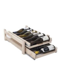 Wine Logic Solid Maple In-Cabinet Sliding Tray Wine Rack