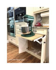 Wood Technology 3275.001.061 Steel Kitchen Appliance Lift, 45 lb, 13 in W Opening, White