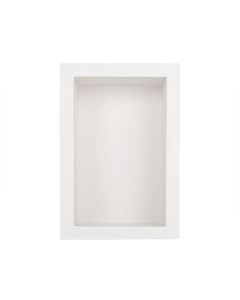 Wilsonart Wetwall 15512 Designer White Single Shelf Niche | 7-1/2"W x 11"H